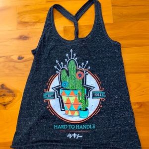 Lily Grace “Hard to Handle” braided back tank top